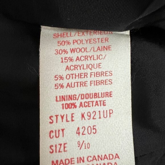 Vintage Mulberry Street Gray Wool Blend One Button Blazer Size‎ 10 - Picture 9 of 10